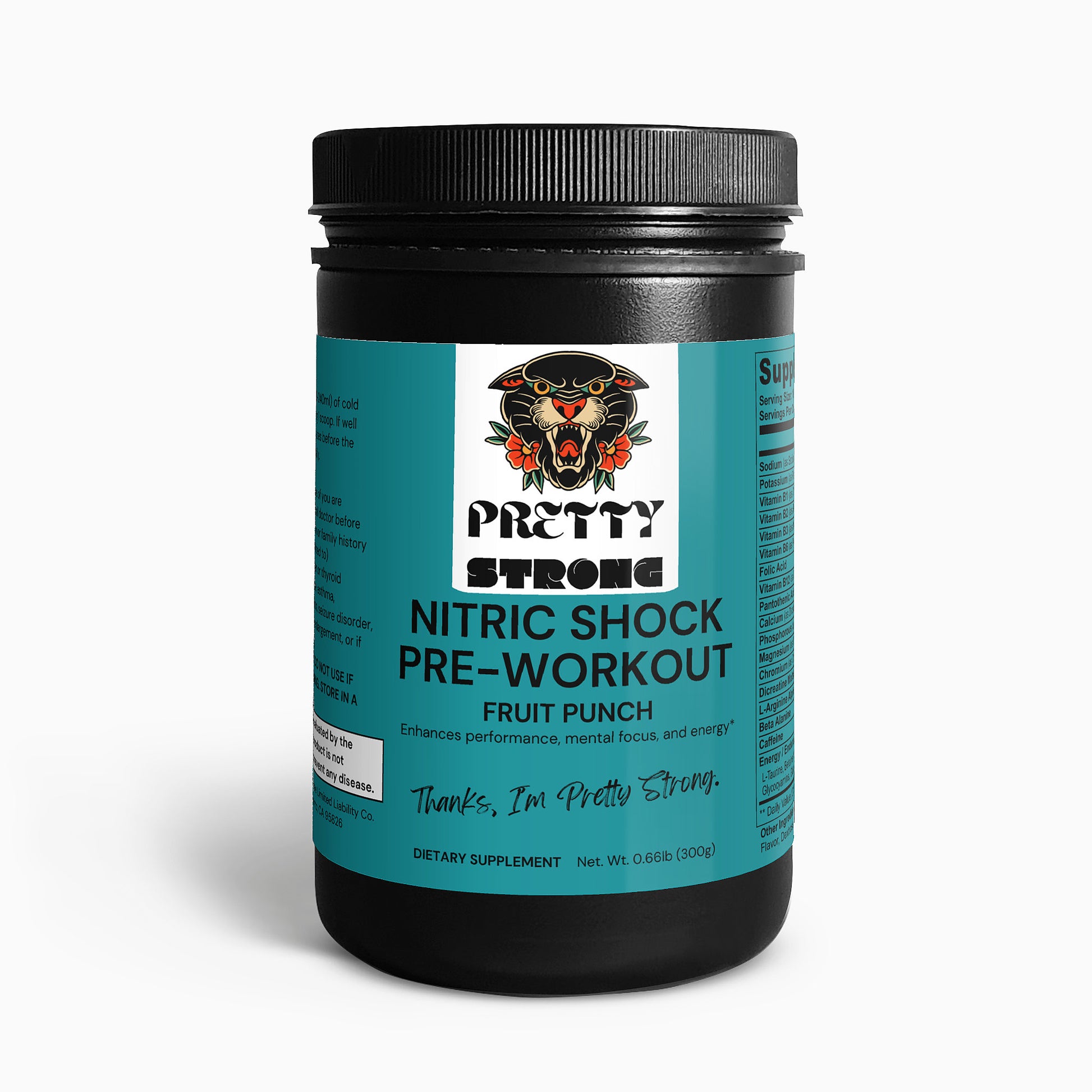Nitric Shock Pre-Workout Powder (Fruit Punch)