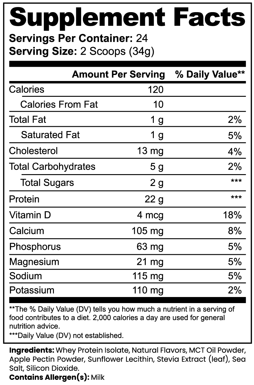 Doing it For the Girls Edition Advanced 100% Whey Protein Isolate (Vanilla)